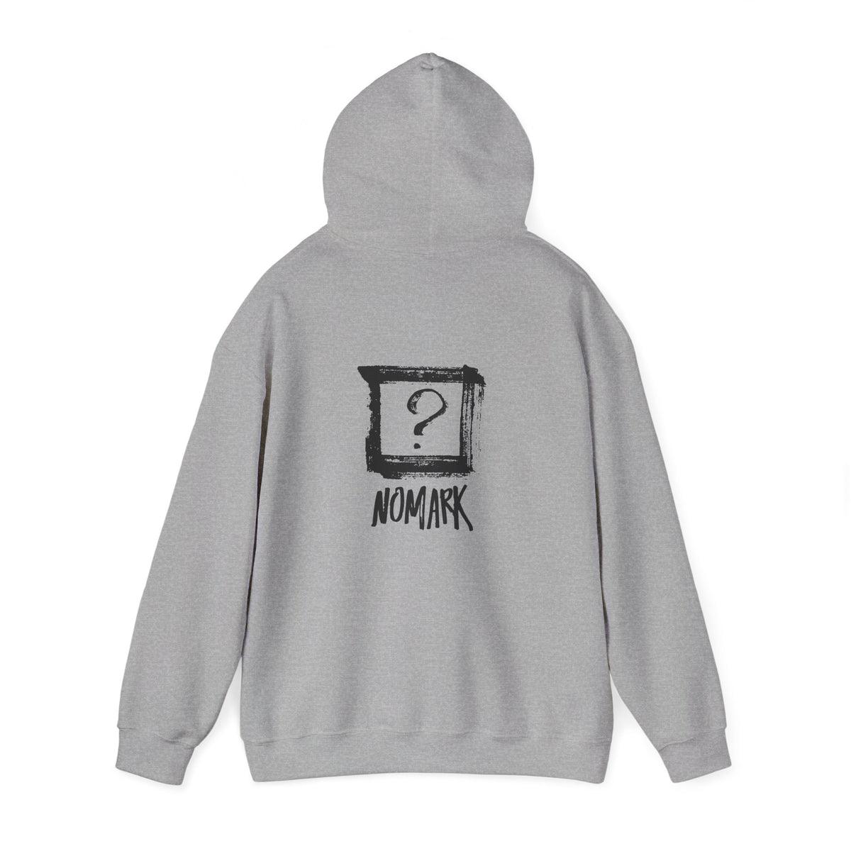 Nomark Black Logo Hoodie. Same mark. Different contrast.