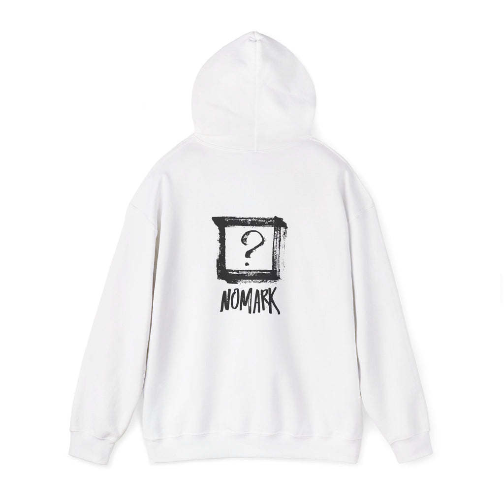 Nomark Black Logo Hoodie. Same mark. Different contrast.