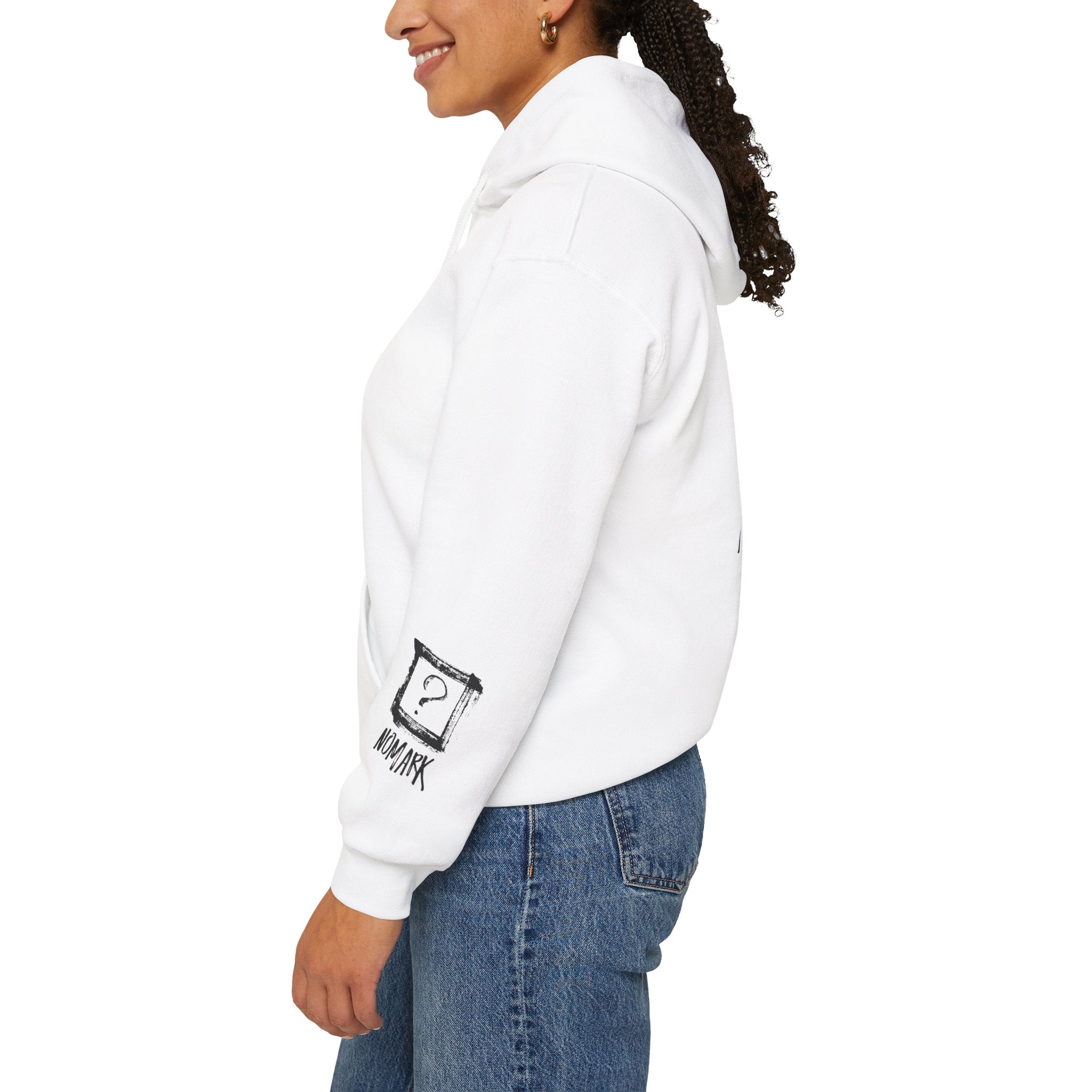 Nomark Black Logo Hoodie - Same mark. Different contrast.