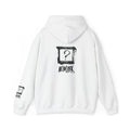 Black logo hoodie with sleeve logo