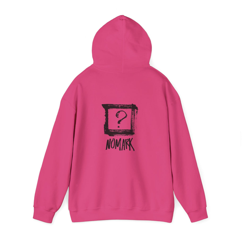 Nomark Black Logo Hoodie. Same mark. Different contrast.
