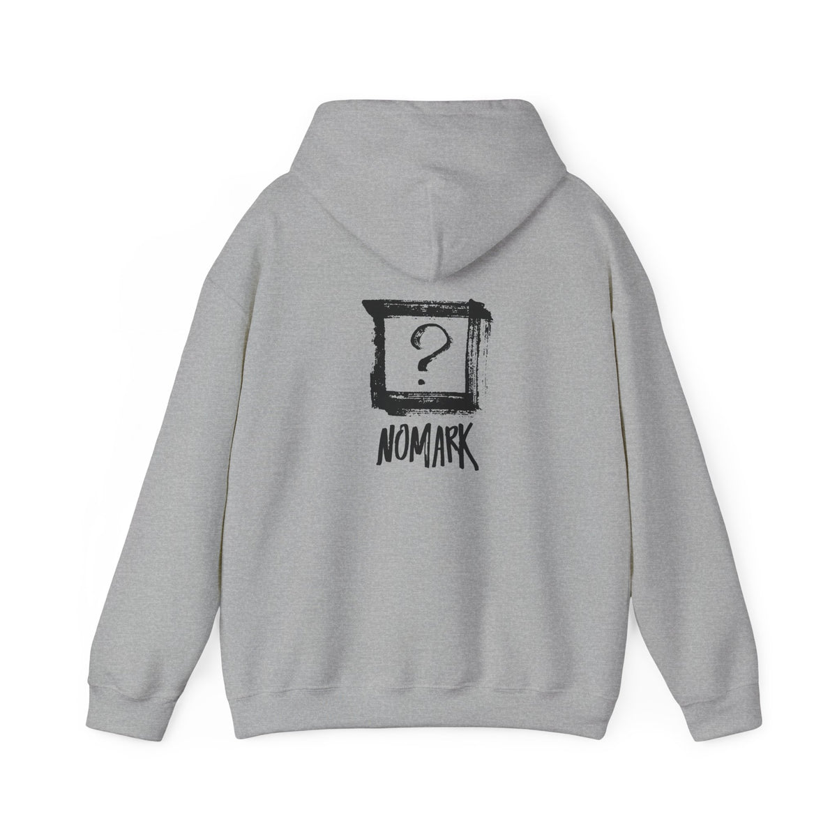 Nomark Black Logo Hoodie. Same mark. Different contrast.