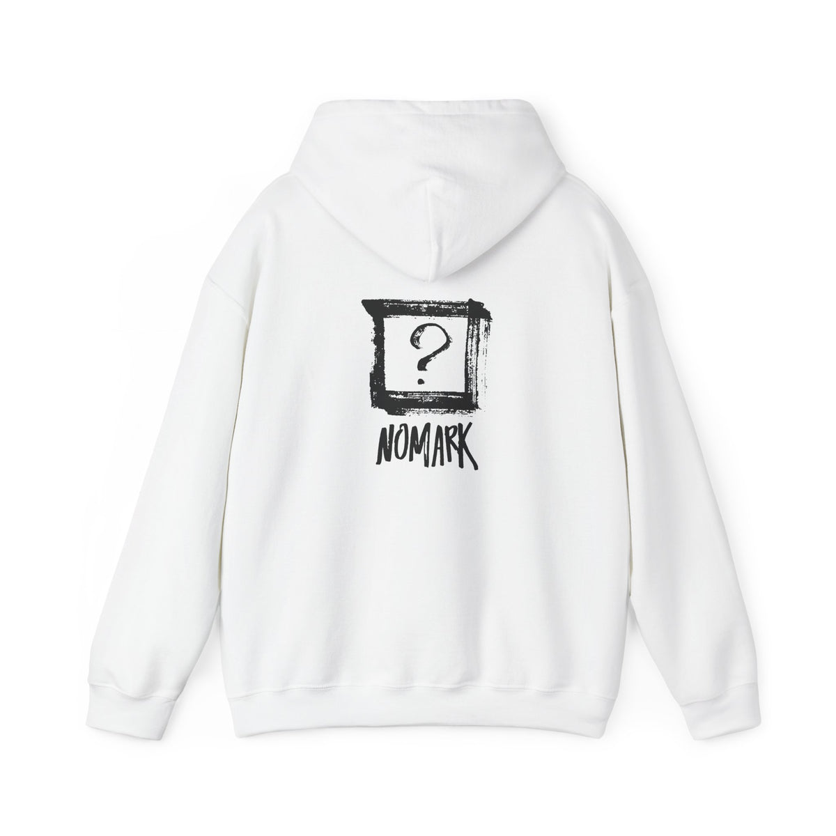 Nomark Black Logo Hoodie. Same mark. Different contrast.