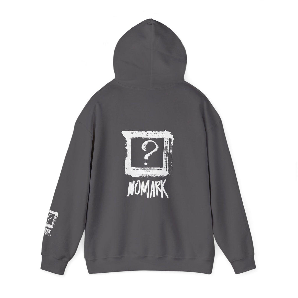 White logo hoodie with sleeve logo