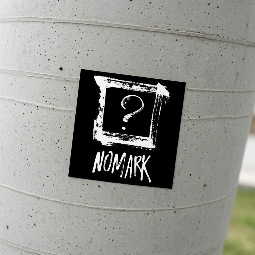 Bombproof™ Nomark Logo With Name Vinyl stickers